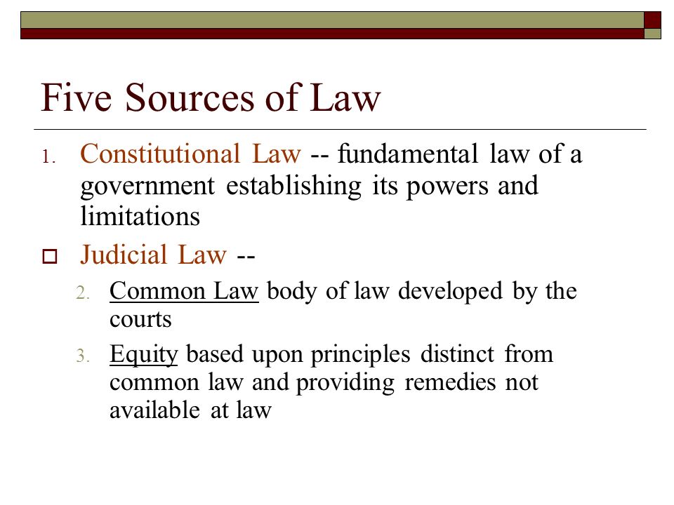 Fundamental Laws of England